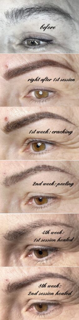 pmu-augenbrauen-heilungsverlauf-vorher-nachher
