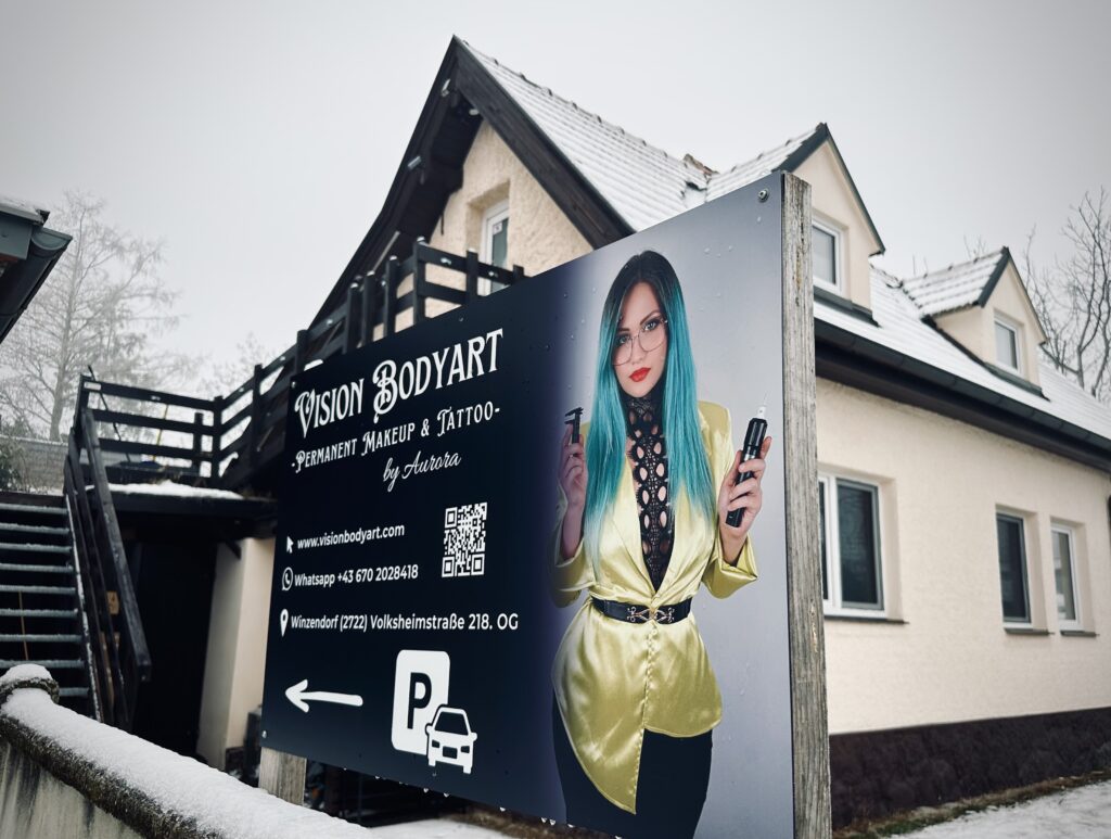 Außenansicht Tattoo & Permanent Make-up Studio Vision Bodyart in Winzendorf